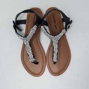Madden Girl Micci thong t-strap bling sandal size 6.5
